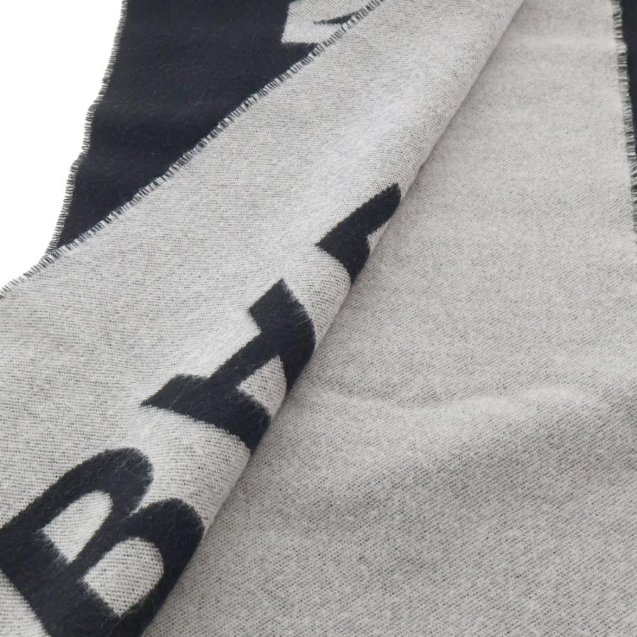 BALENCIAGA バレンシアガ ロゴジャガード ウールマフラー ブラック  
