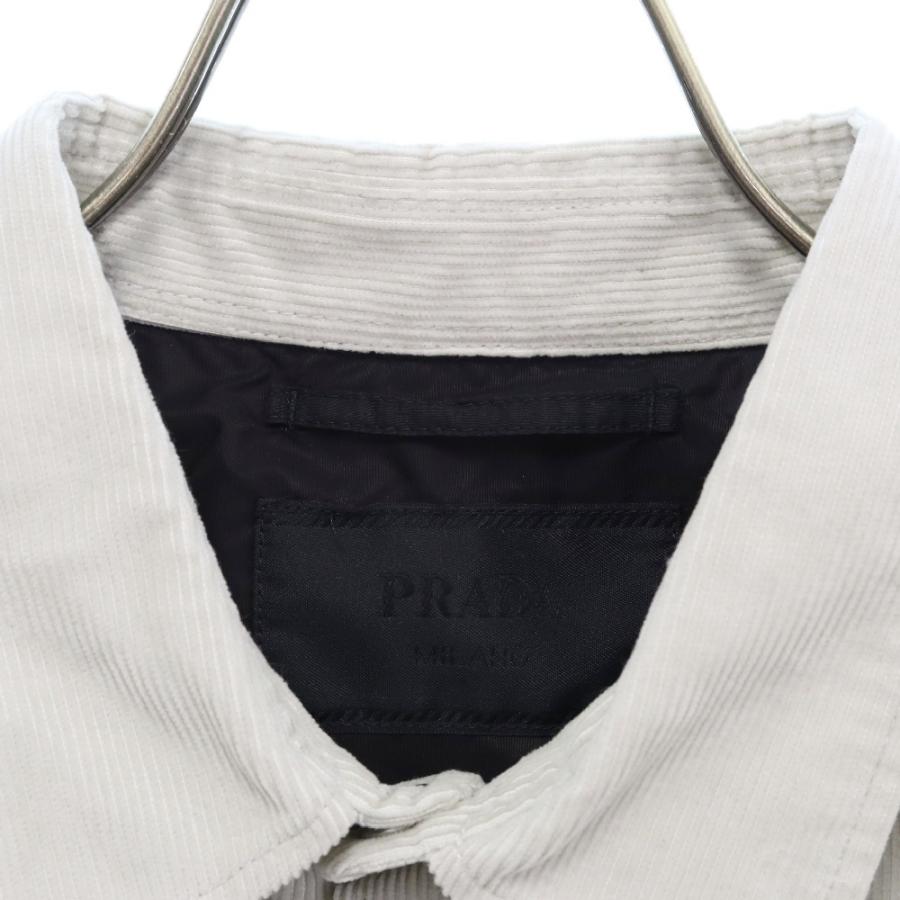 PRADA（プラダ） 23AW Pinwale corduroy shirt トライアングルロゴ