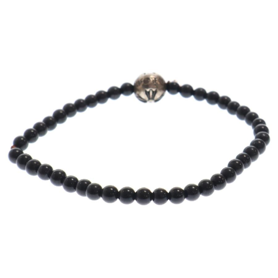 クロムハーツ ビーズブレスレット 4mm ブラックダイヤカスタム CHROME HEARTS（クロムハーツ） 4mm BEAD 4ミリビーズブレスレット
