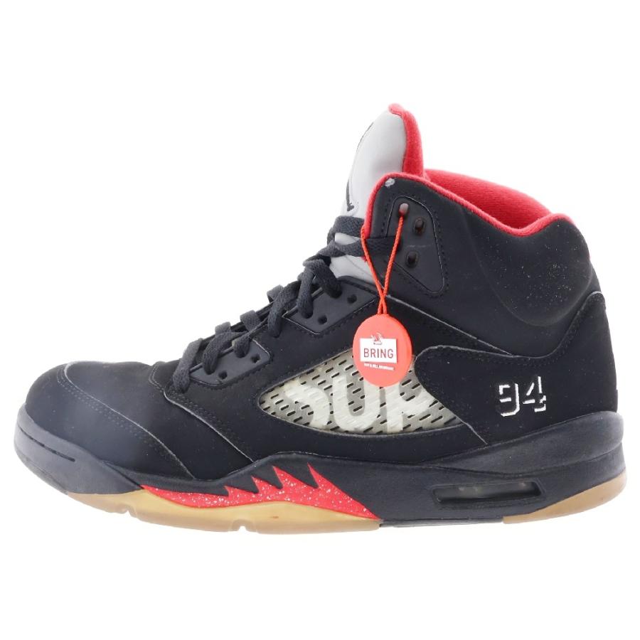 NIKE ナイキ × SUPREME Air Jordan 5 Retro Black シュプリーム NIKE ナイキ × SUPREME Air Jordan 5 Retro Black シュプリーム