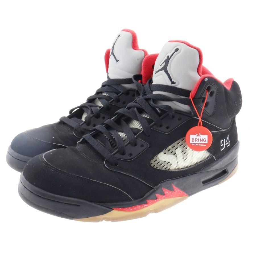 NIKE ナイキ × SUPREME Air Jordan 5 Retro Black シュプリーム NIKE ナイキ × SUPREME Air Jordan 5 Retro Black シュプリーム