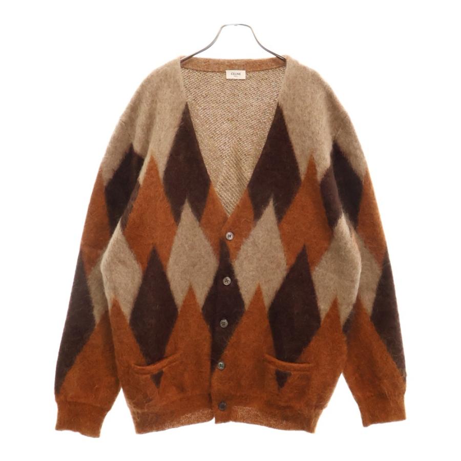 CELINE 2019AW アーガイル柄　モヘアニットセーター CELINE（セリーヌ） 19AW アーガイル柄 モヘアニットセーター