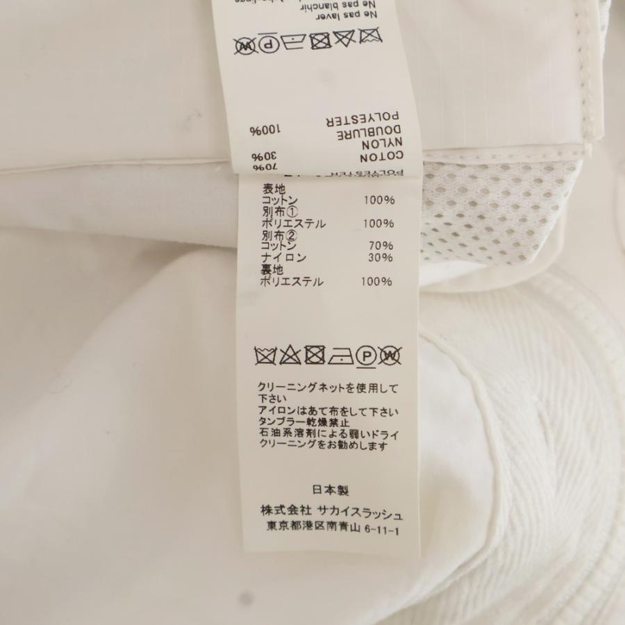 sacai（サカイ） 21AW Cotton Poplin Shirt ジップパーカー ナイロン