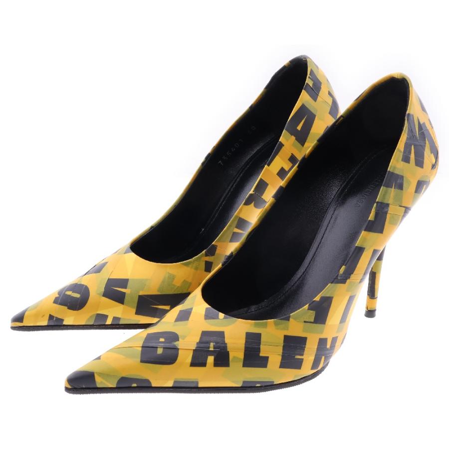 BALENCIAGA バレンシアガ KNIFE 110MM テープ総柄 パンプス ヒール  