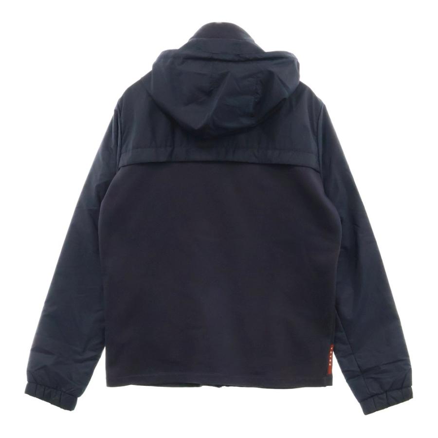 PRADA プラダ 異素材 ジップアップパーカー ネイビー ACS1 2015 PRADA プラダ 異素材 ジップアップパーカー ネイビー ACS1 2015