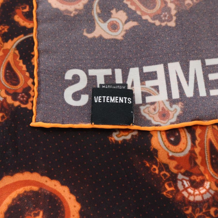 VETEMENTS ブラック スカーフ