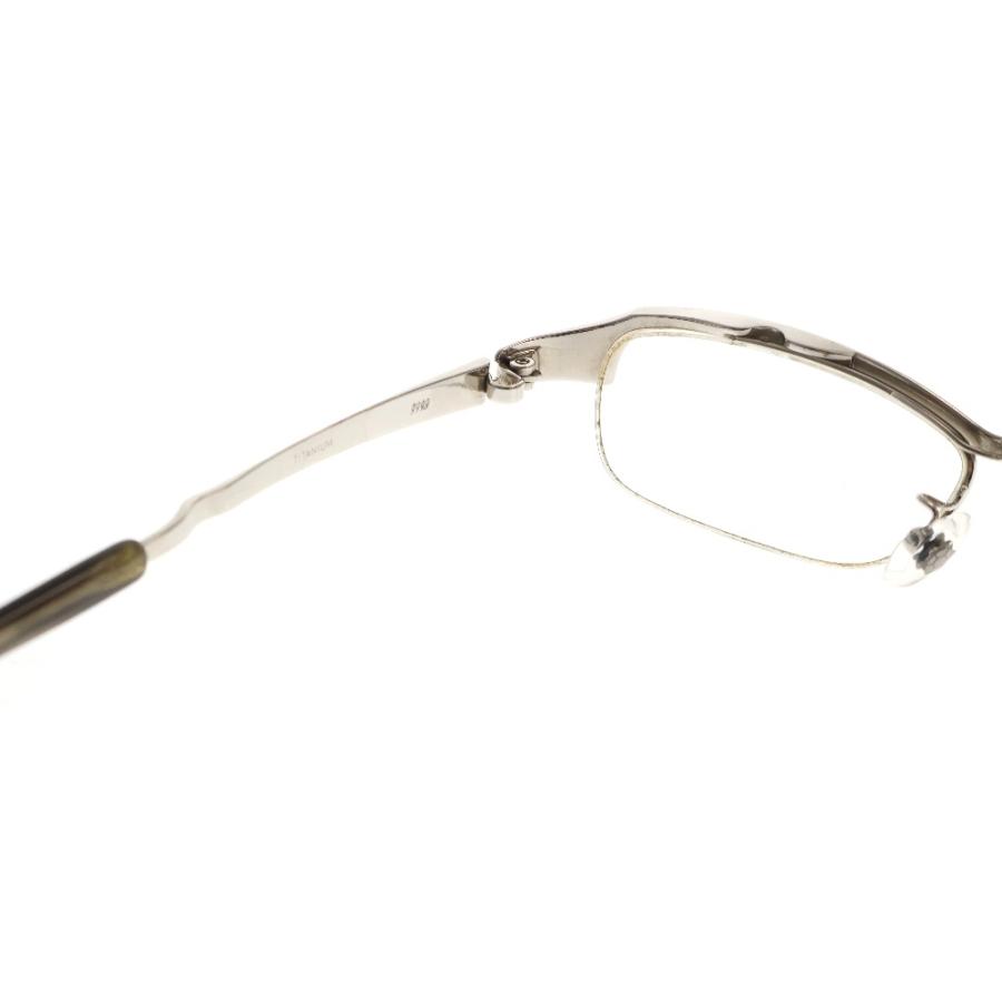 999.9 フォーナインズ S-310T ハーフリム クリアレンズグラス 眼鏡  