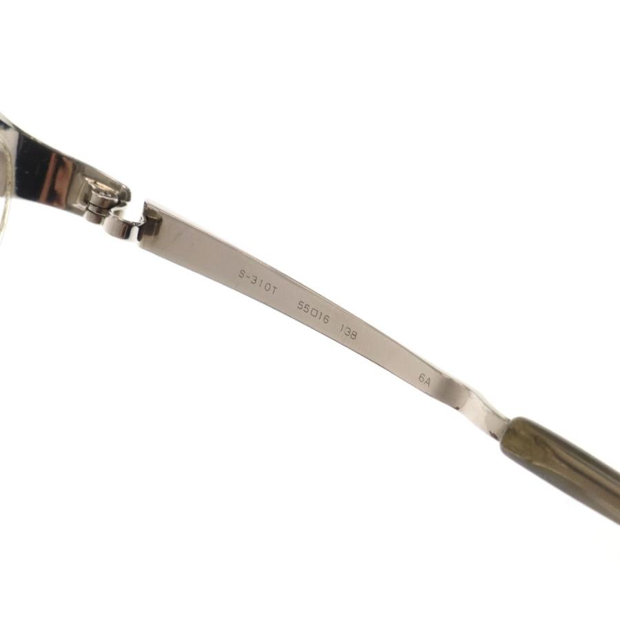 999.9 フォーナインズ S-310T ハーフリム クリアレンズグラス 眼鏡  