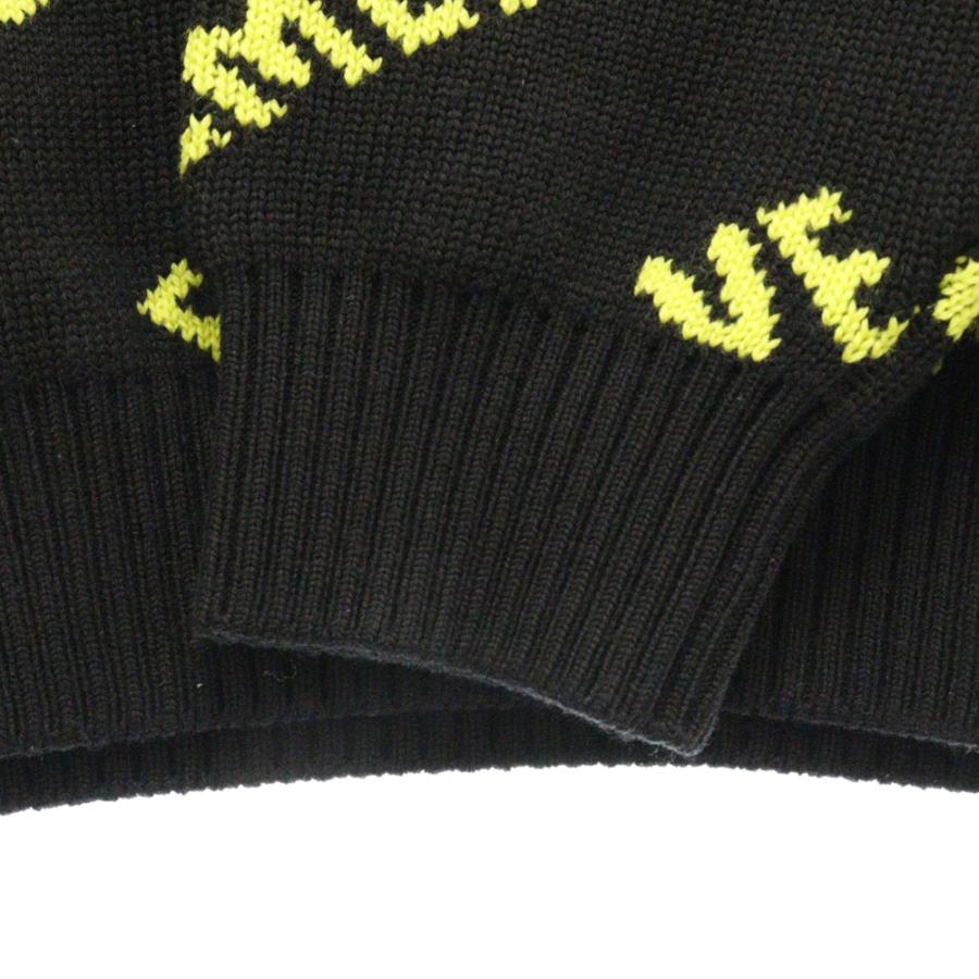VETEMENTS ヴェトモン 21AW ロゴ総柄 ジャガードニット セーター 