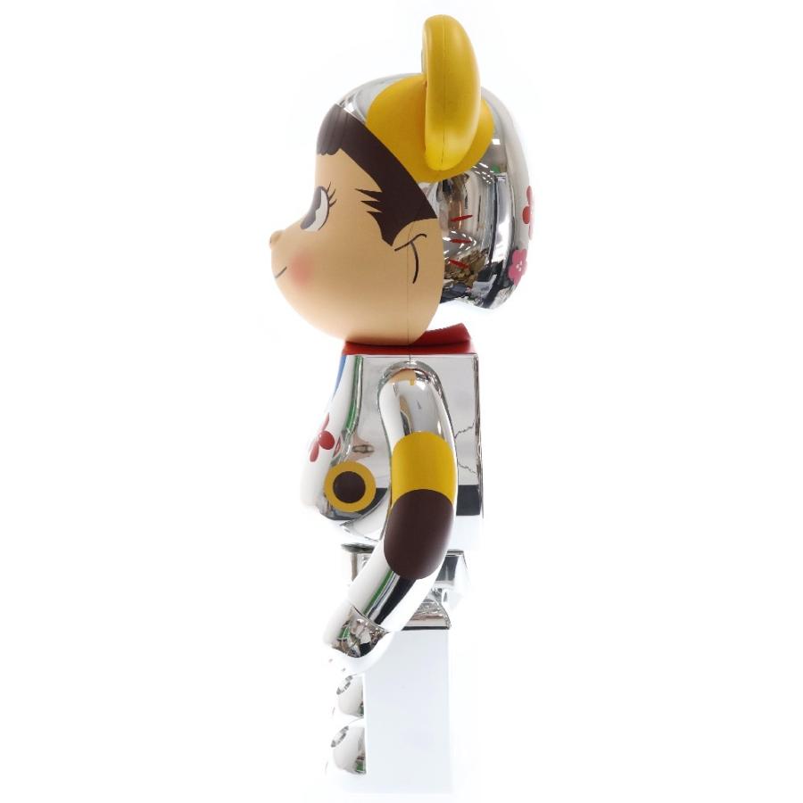 MEDICOM TOY メディコムトイ BE@RBRICK 招き猫 ペコちゃん 福 銀メッキ 