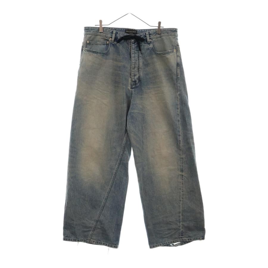 BALENCIAGA（バレンシアガ） ダメージ加工ツイストバギーデニムパンツ
