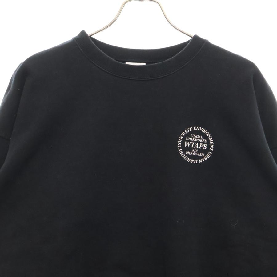 WTAPS ブラック スウェット サイズ02 中古・古着通販】WTAPS (ダブルタップス) スウェット ブラック サイズ