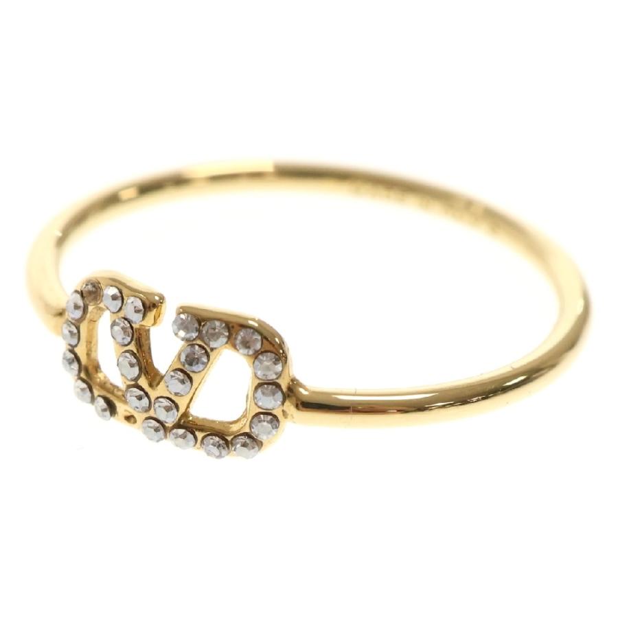 VALENTINO ヴァレンチノ Vロゴ スワロフスキー シグネチャーリング  