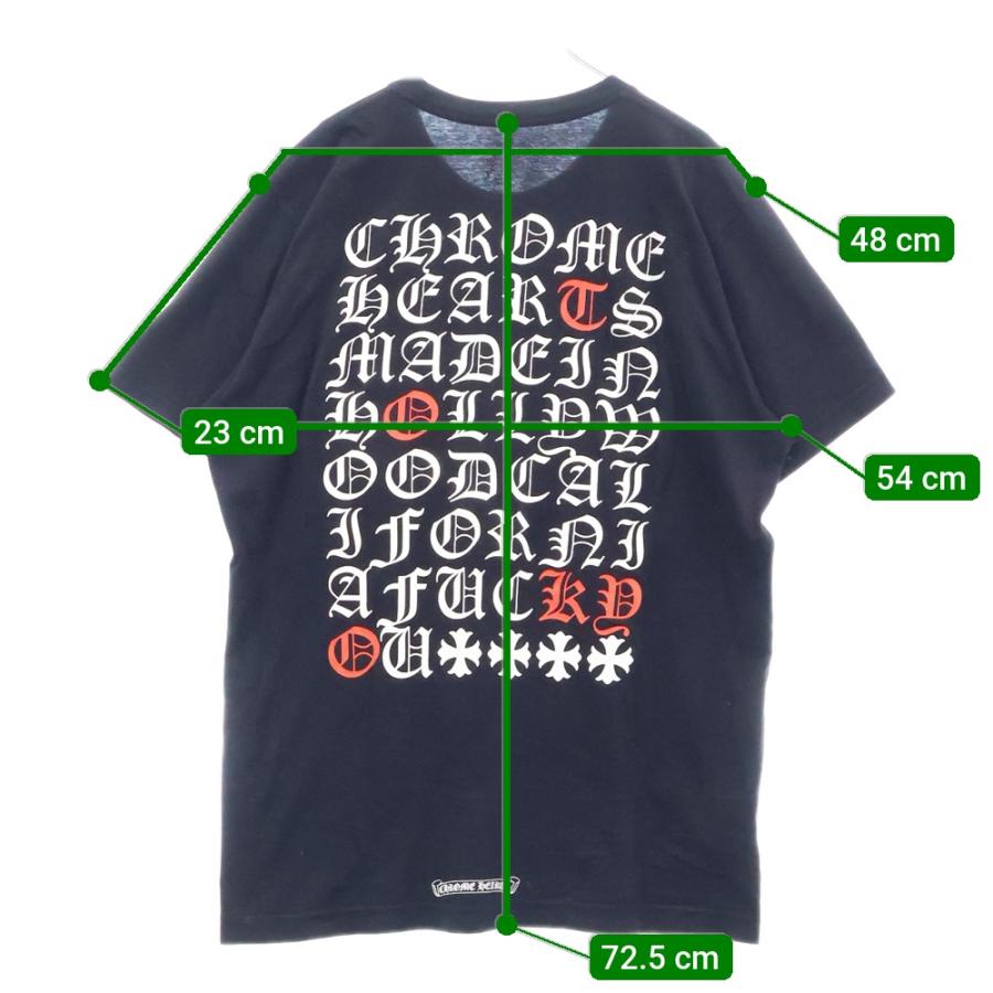 CHROME HEARTS クロムハーツ CH T-SHRT バック英字プリント クルー