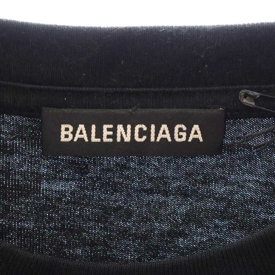 BALENCIAGA バレンシアガ BBレインボーロゴ刺繍Tシャツ 570805 TEV53
