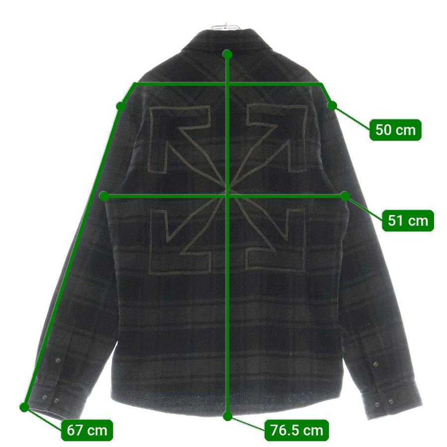 オフホワイト 22AW アローエンブロイダリーフランネルチェック