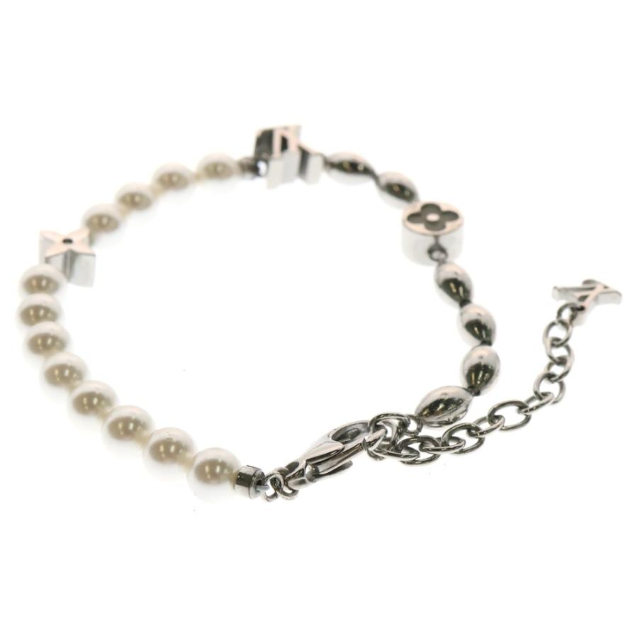 1点モノ ルイヴィトン モノグラム フェイクパール ブレスレット LOUIS VUITTON ルイヴィトン GP×フェイクパール シルバー パール