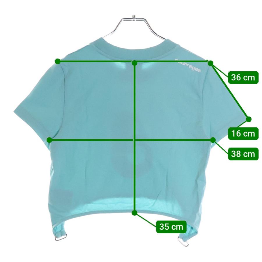 Courreges 21 クレージュ　キャミソール　ロゴプリント　y2k courreges（クレージュ） ロゴプリント クロップド 半袖Tシャツ