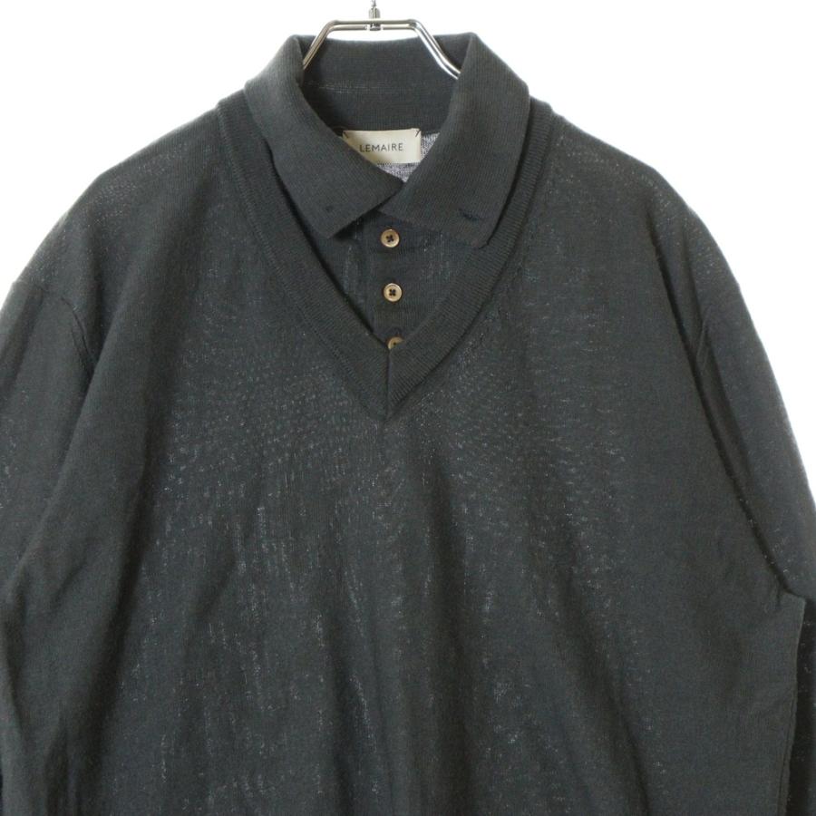 LEMAIRE（ルメール） 22AW TROMPE LIL POLO SHIRT レイヤードデザイン