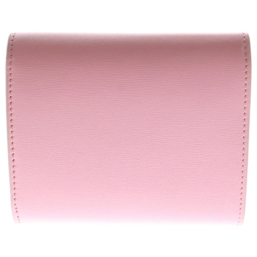 新品に近い❣️ セリーヌ トリオンフ ピンク スモールウォレット M18 TRIOMPHE セリーヌ （CELINE） スモール フラップ ウォレット