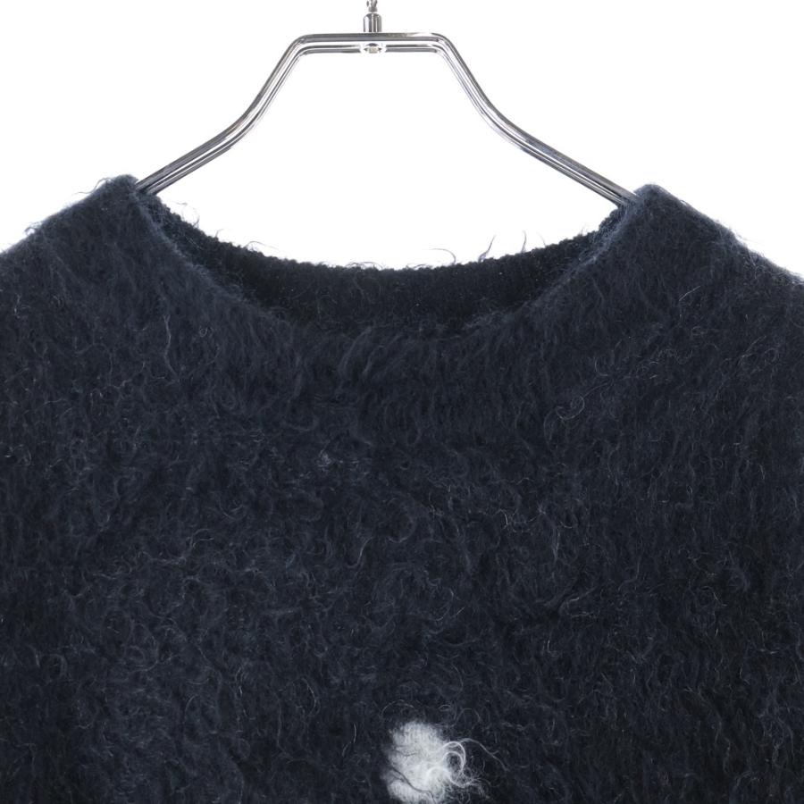 SAINT MICHAEL セントマイケル 23AW CREW NECK KNIT フロントロゴ