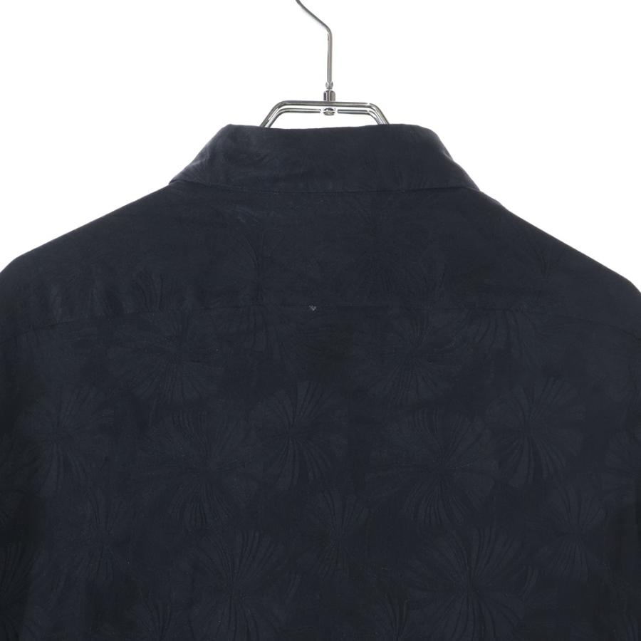サンローラン シルク 長袖シャツ ブラック S【中古】 SAINT LAURENT◇サンローラン/長袖シャツ/--/シルク/ブラック