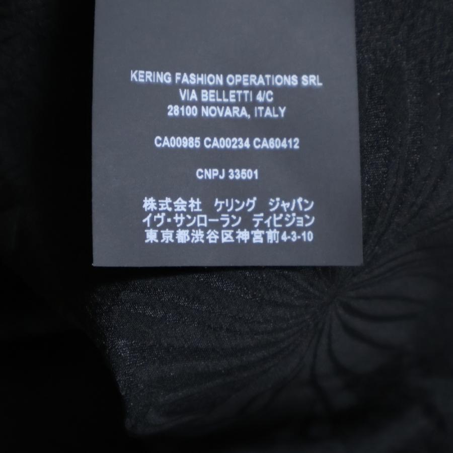 SAINT LAURENT PARIS サンローランパリ 総柄シルク 長袖シャツ