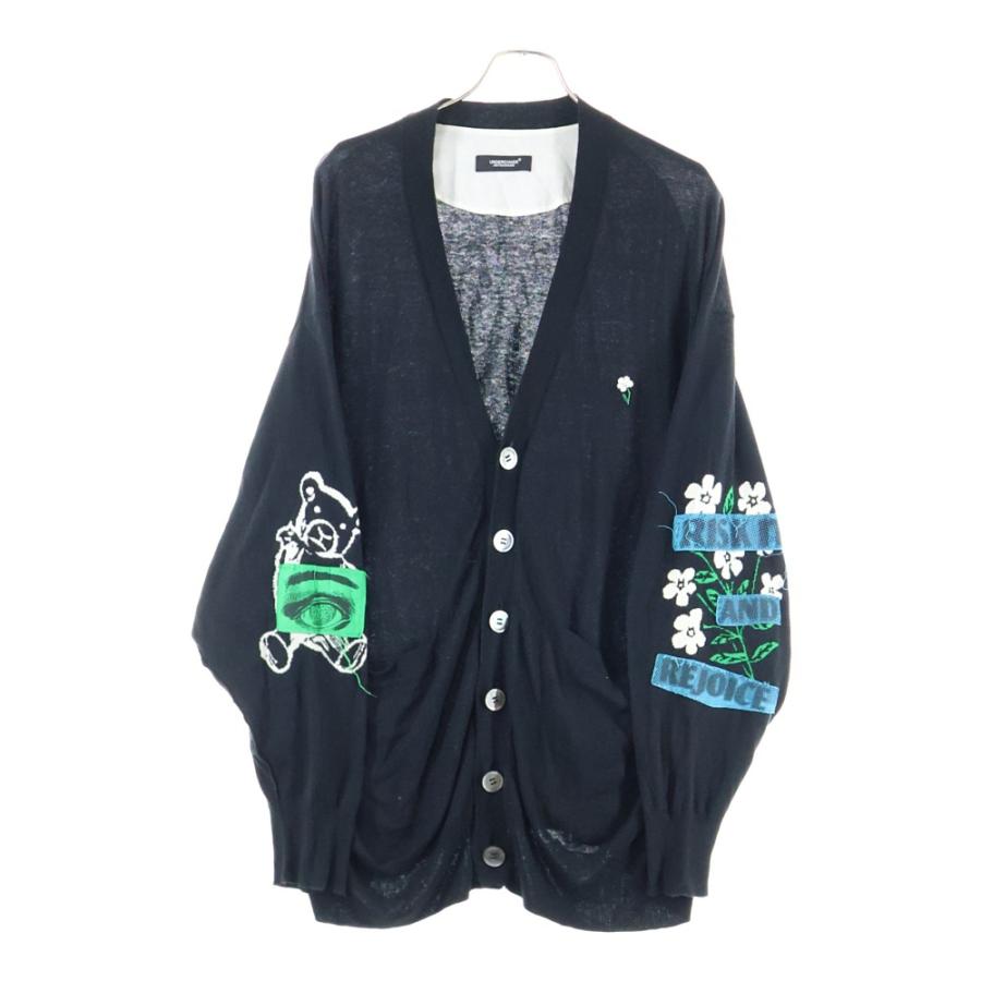 UNDERCOVER（アンダーカバー） 25SS カーディガン ブラック 袖パッチ