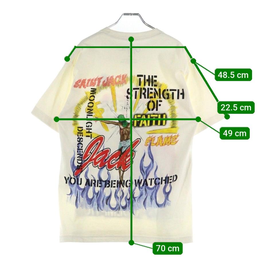 UTOPIA × Saint Michael TEE L.　sサイズ Travis Scott Utopia X Saint Michael 2A Unisex Tee Shirt White