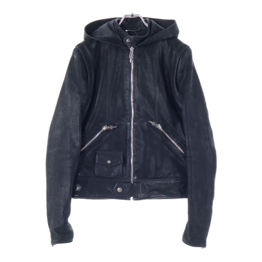 Chrome Hearts 黒フード付きジャケット CHROME HEARTS（クロムハーツ） フード付き ダガージップアップ