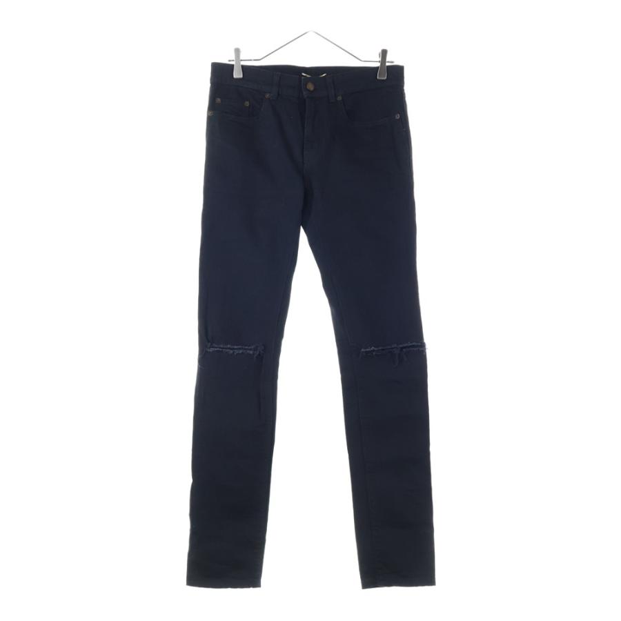 ★ SAINT LAURENT PARIS スキニー デニム　ブラック 中古・古着通販】Saint Laurent Paris (サンローランパリ) スキニー