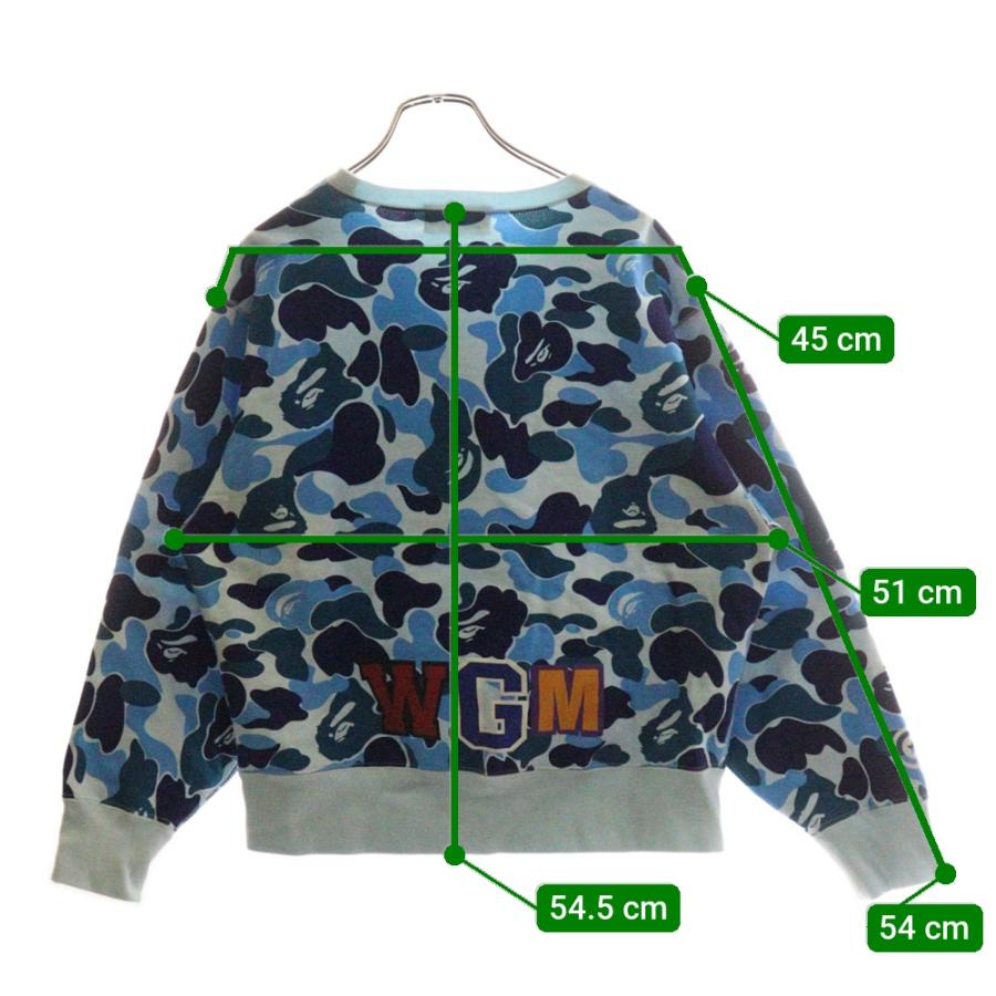 ベイプ ア ベイシング エイプ Camo Shark Crew Sweatshirt シャーク