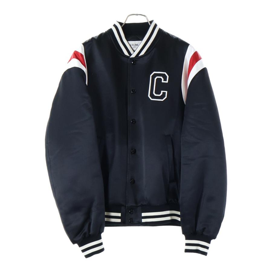 CELINE（セリーヌ） Cパッチ サテン ボンバージャケット ブルゾン
