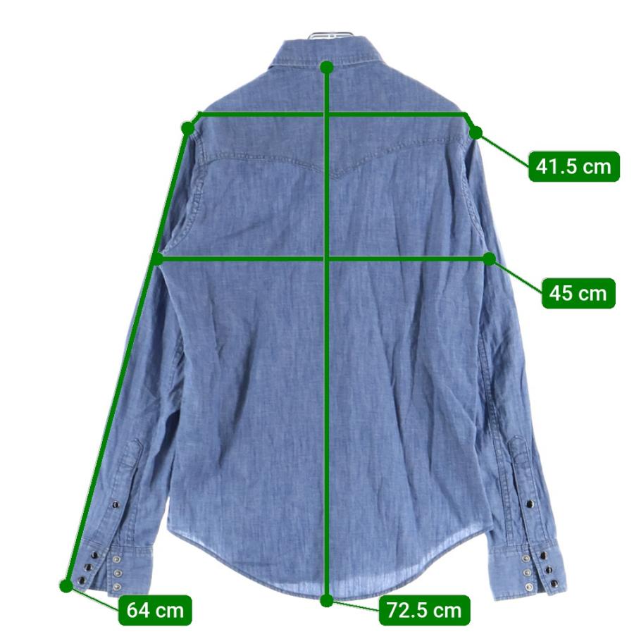 SAINT LAURENT PARIS サンローランパリ ウエスタン デニム長袖シャツ