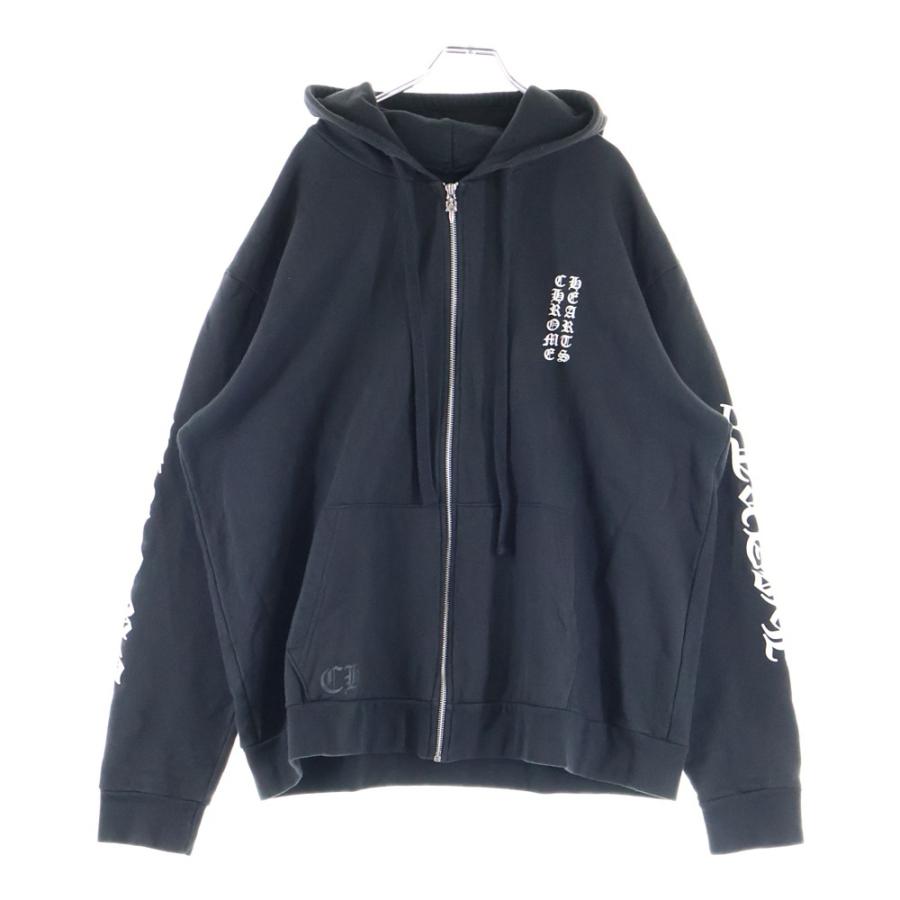 CHROME HEARTS（クロムハーツ） SWTSHRT HD ZIP アームロゴプリント