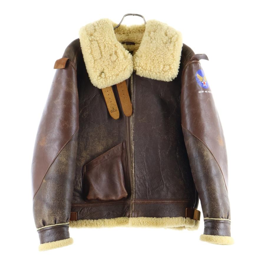 B-3 フライトジャケット ミリタリージャケット ボンバージャケット ブラウン Cockpit USA純正 B-3 ボンバージャケット ブラウン(ロング) USA製