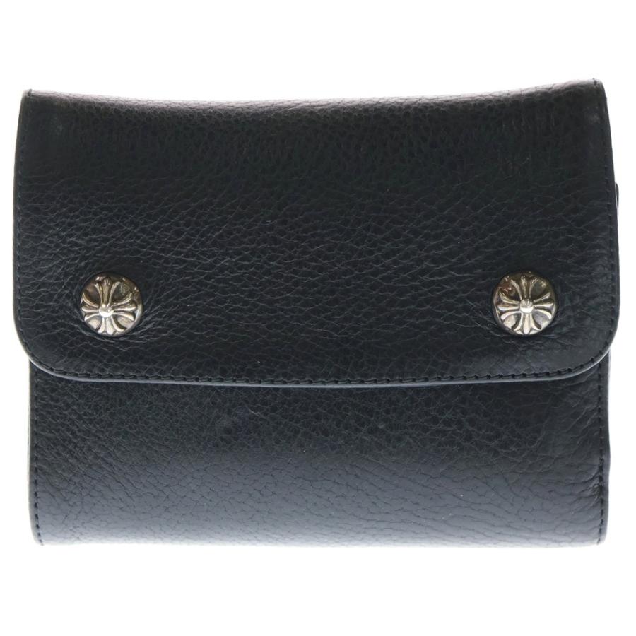 【新品未使用】クロムハーツ　WAVE MINI chrome hearts 財布 CHROME HEARTS（クロムハーツ） WAVE MINI ウェーブミニ レザー