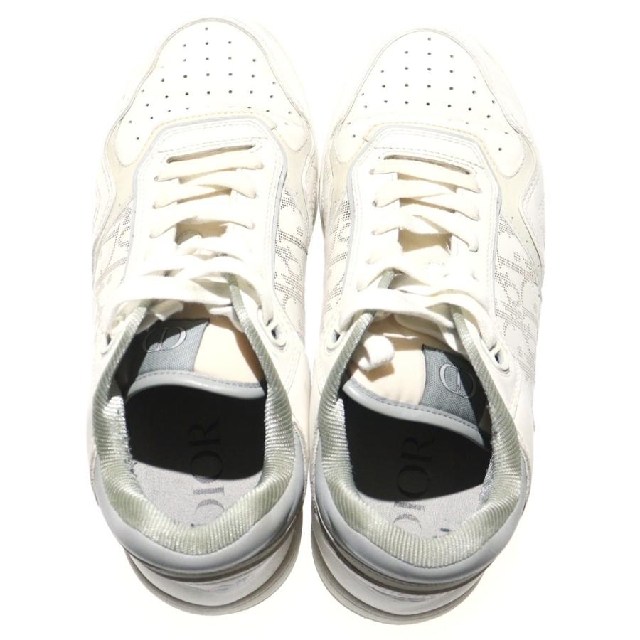 極美品✨ DIOR ディオール オブリーグ ローカット スニーカー ホワイト 靴 Christian Dior - DIOR ID ローカット ロゴ入り 白 スニーカー