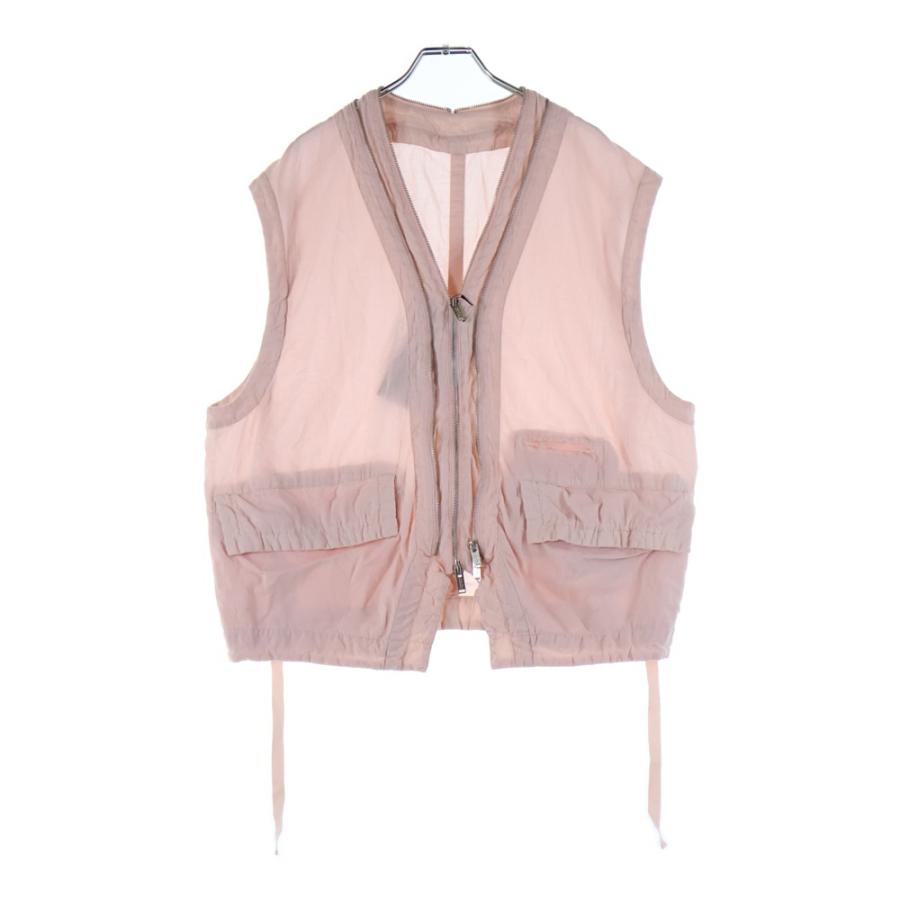 UNDERCOVER（アンダーカバー） 25SS Vネック Wジップ ガーゼベスト
