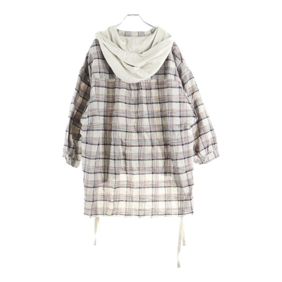 UNDERCOVER 23AW フード付きネルシャツ UNDERCOVER（アンダーカバー） フード付き長袖シャツ プルオーバー