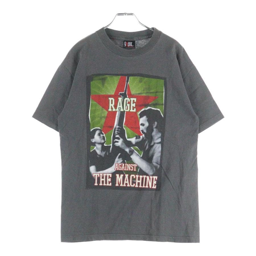レイジアゲインストザマシーン☆バンドTシャツ☆バンT☆00s☆グレー☆XLサイズ ヴィンテージ 00s RAGE AGAINST THE MACHINE GUN STAR レイジ アゲイン