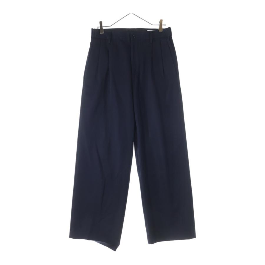 IRENISA イレニサ 23AW フロントタック スラックスパンツ ネイビー IH