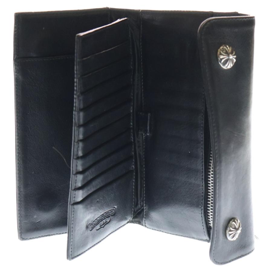 クロムハーツ　waveウォレット　【新春セール　1/4まで】 CHROME HEARTS（クロムハーツ） WAVE ウェーブ レザーウォレット 財布