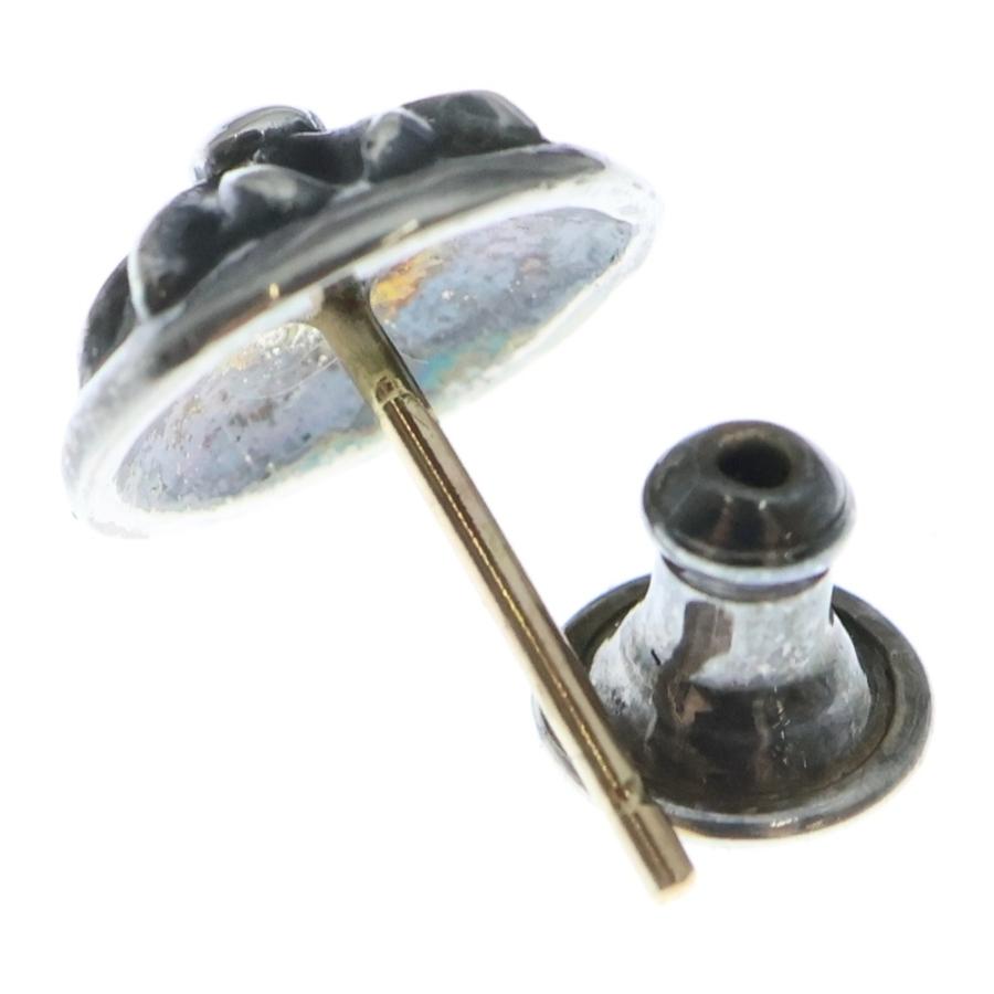 最安価格】クロムハーツ フローラルボールスタッド シルバーピアス 最