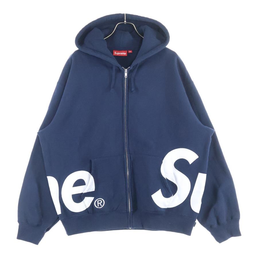 Supreme シュプリーム パーカー ネイビー 紺 サイズ:XXL | 25SS ウォッシュ リバースロゴ スウェットパーカー (Reverse Hooded Sweatshirt) | トップス フーディー プルオーバー【メンズ】【K4610】 Supreme（シュプリーム） 25SS Big Logo Zip Up Hooded Sweatshirt