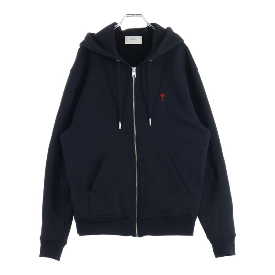 ami paris アミパリス ハート刺繍 ジップアップフーディー パーカー