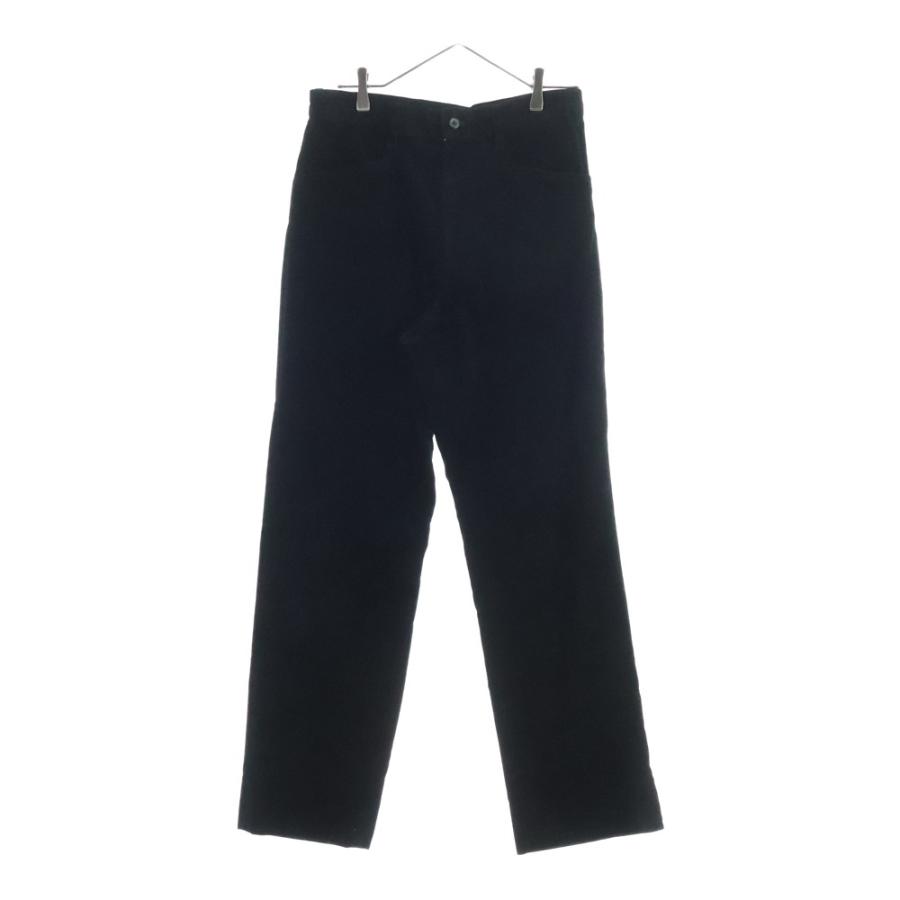 Yohji Yamamoto POUR HOMME ヨウジヤマモト プールオム 03AW Pimp ピンプ期 ベルベットパンツ ストレートパンツ ブラック HU-41-027 Yohji Yamamoto POUR HOMME ヨウジヤマモト プールオム 03AW Pimp