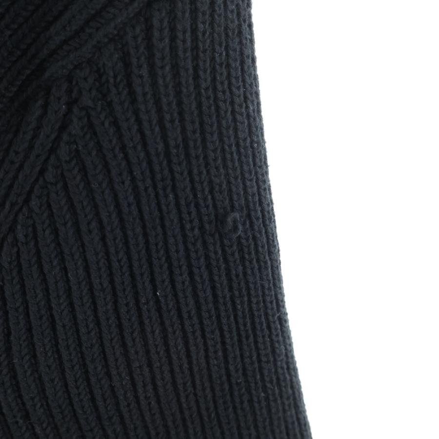 バレンシアガ 21SS Oversized Knit Zip-Up オーバーサイズニット ジップアップセーター ドライバーズニット ブラック 646486 T3189_2