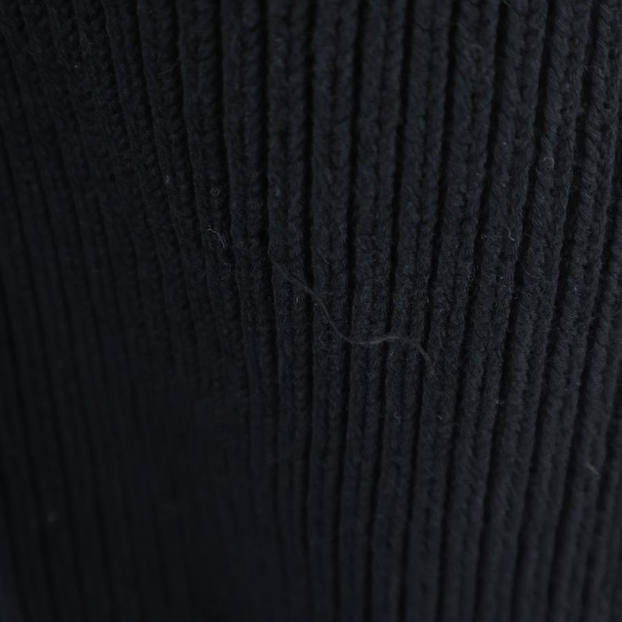 バレンシアガ 21SS Oversized Knit Zip-Up オーバーサイズニット ジップアップセーター ドライバーズニット ブラック 646486 T3189_3