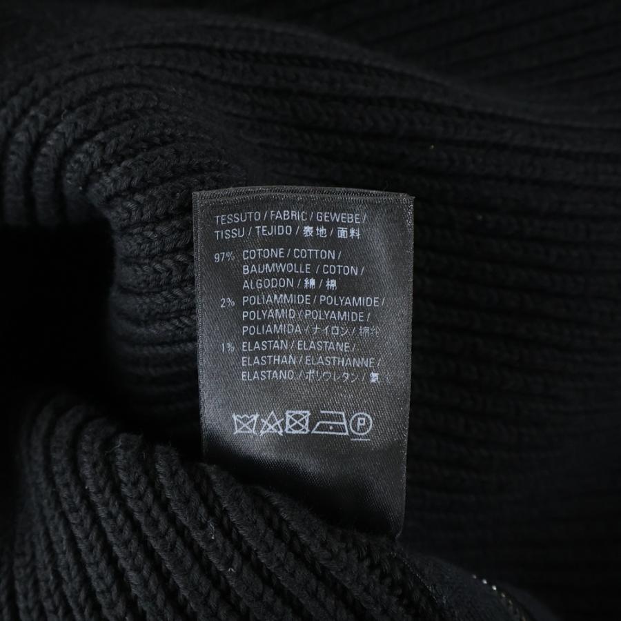 バレンシアガ 21SS Oversized Knit Zip-Up オーバーサイズニット ジップアップセーター ドライバーズニット ブラック 646486 T3189_6